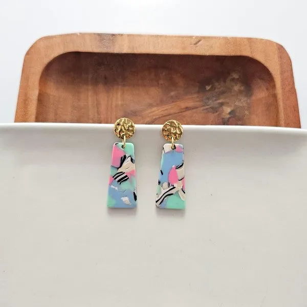 Spiffy & Splendid- Mia Mini Earrings - 80's Pastel