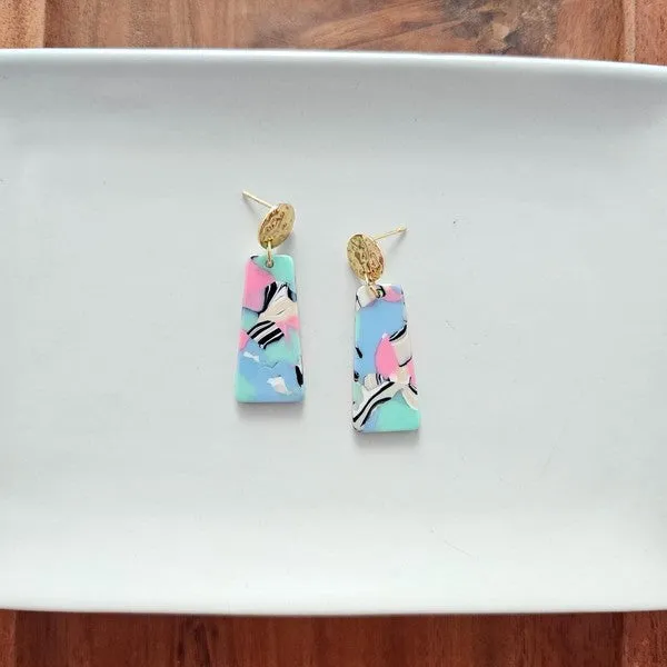 Spiffy & Splendid- Mia Mini Earrings - 80's Pastel