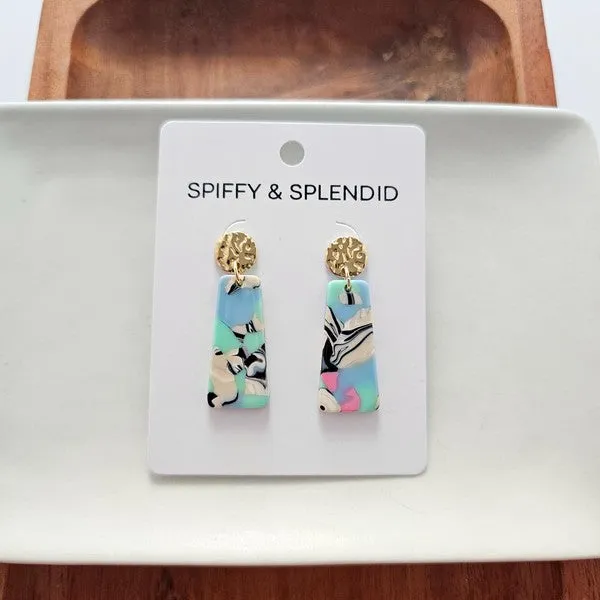 Spiffy & Splendid- Mia Mini Earrings - 80's Pastel