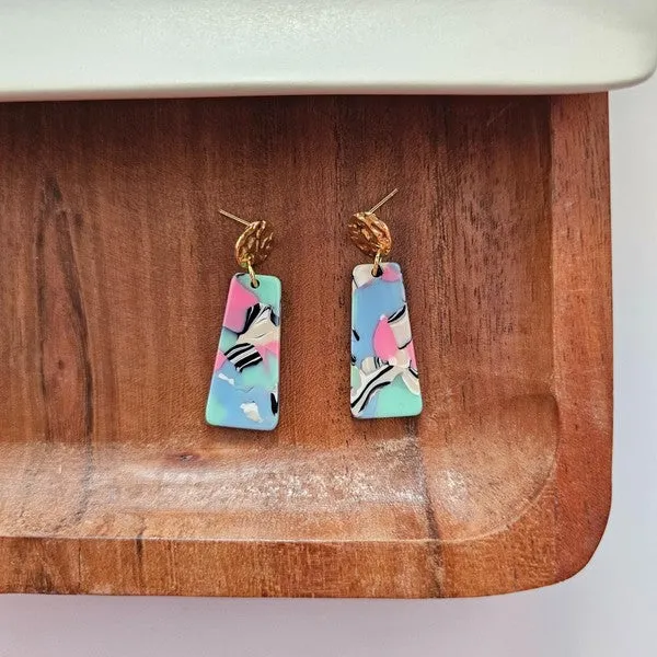 Spiffy & Splendid- Mia Mini Earrings - 80's Pastel