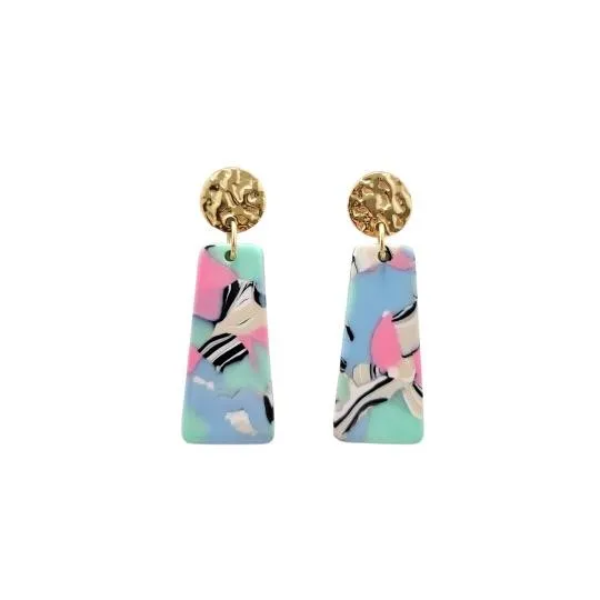 Spiffy & Splendid- Mia Mini Earrings - 80's Pastel