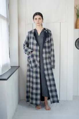 Sula 'Back Pleat' Reversible Coat - Dark Navy LAST ONE Size Small