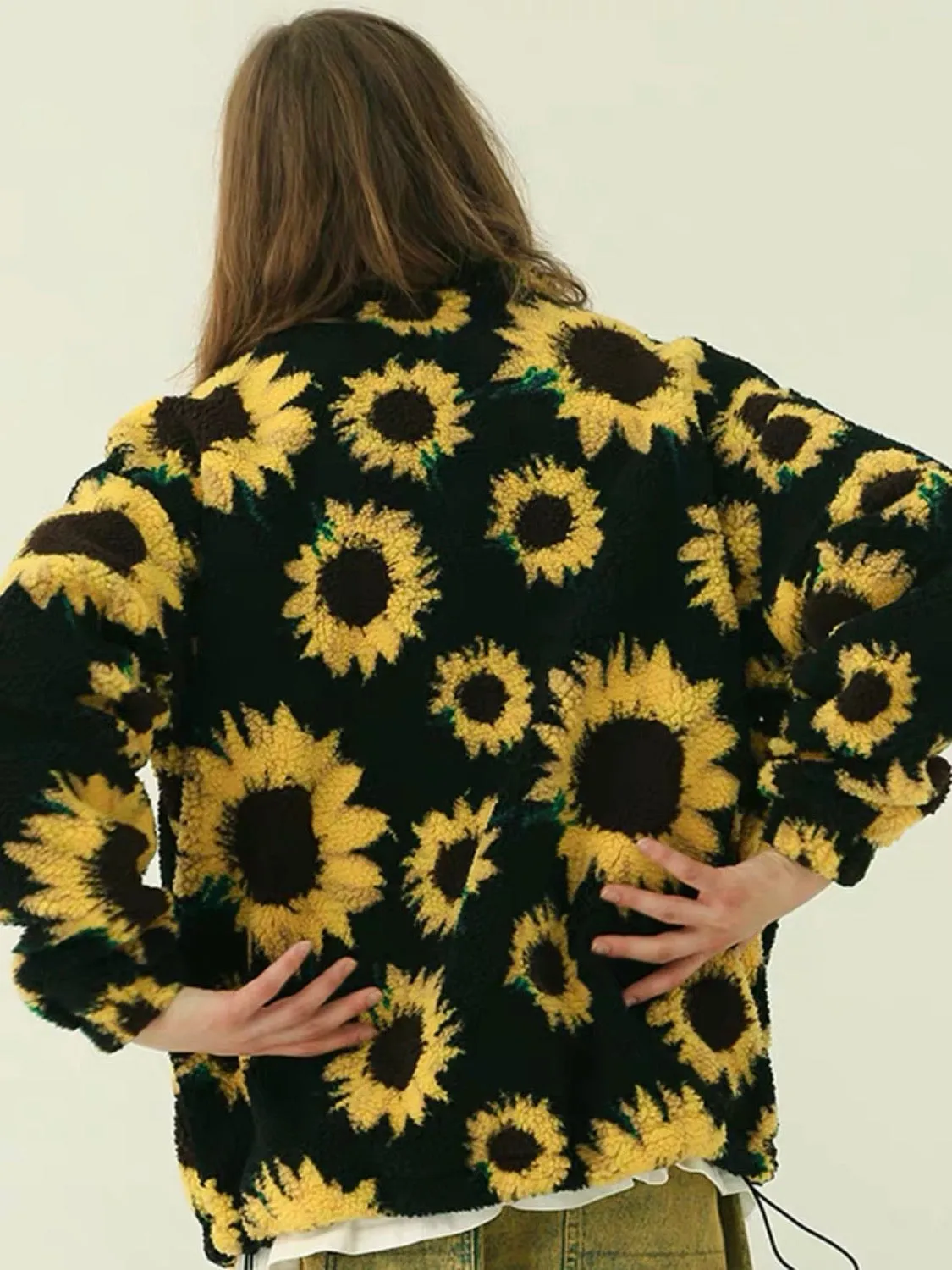 SUNFLOWERS FULL PRINT VH STUDIOS JACKET