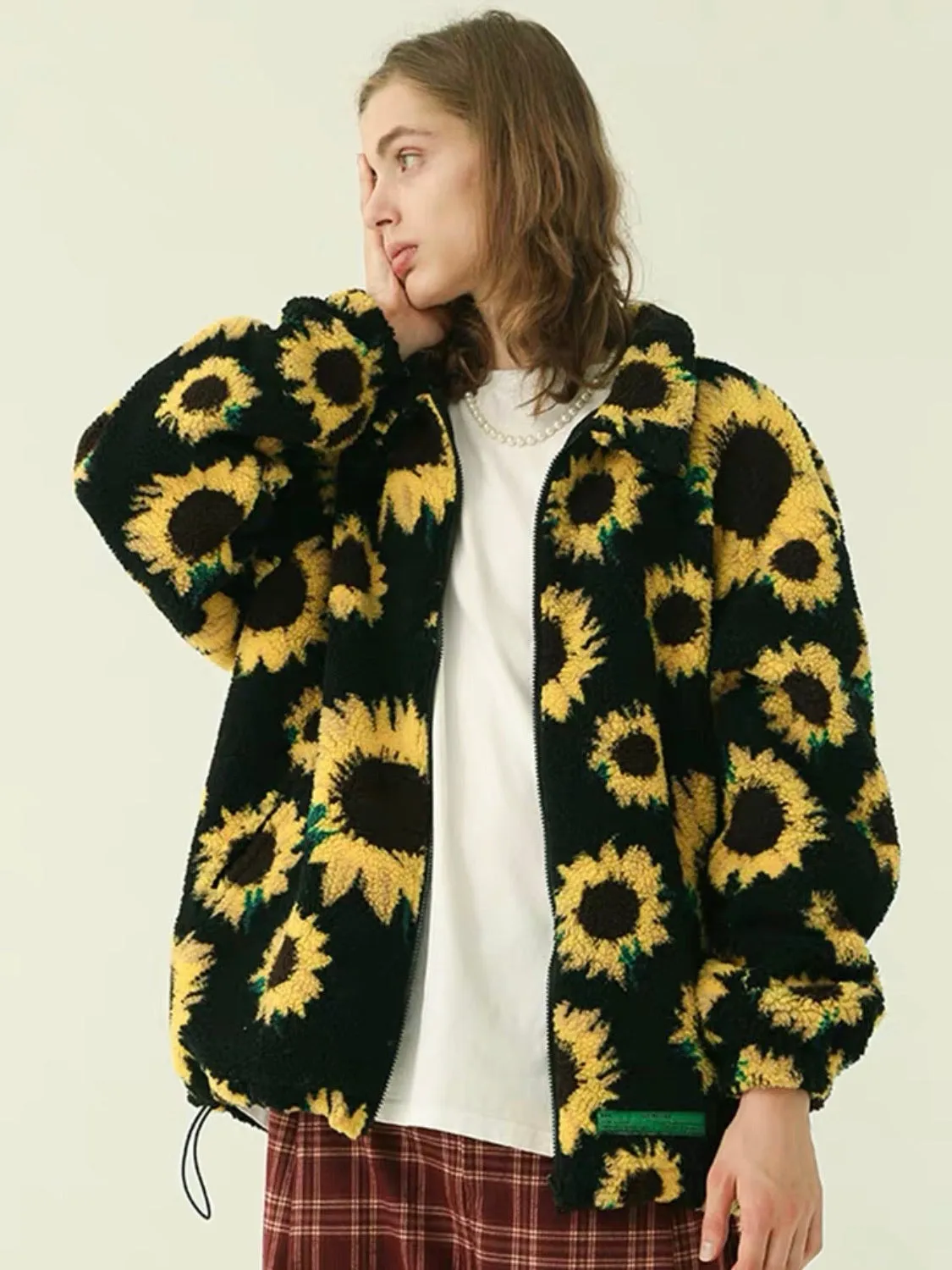 SUNFLOWERS FULL PRINT VH STUDIOS JACKET