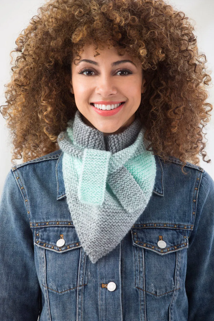 Triangle Tied Scarf (Knit)