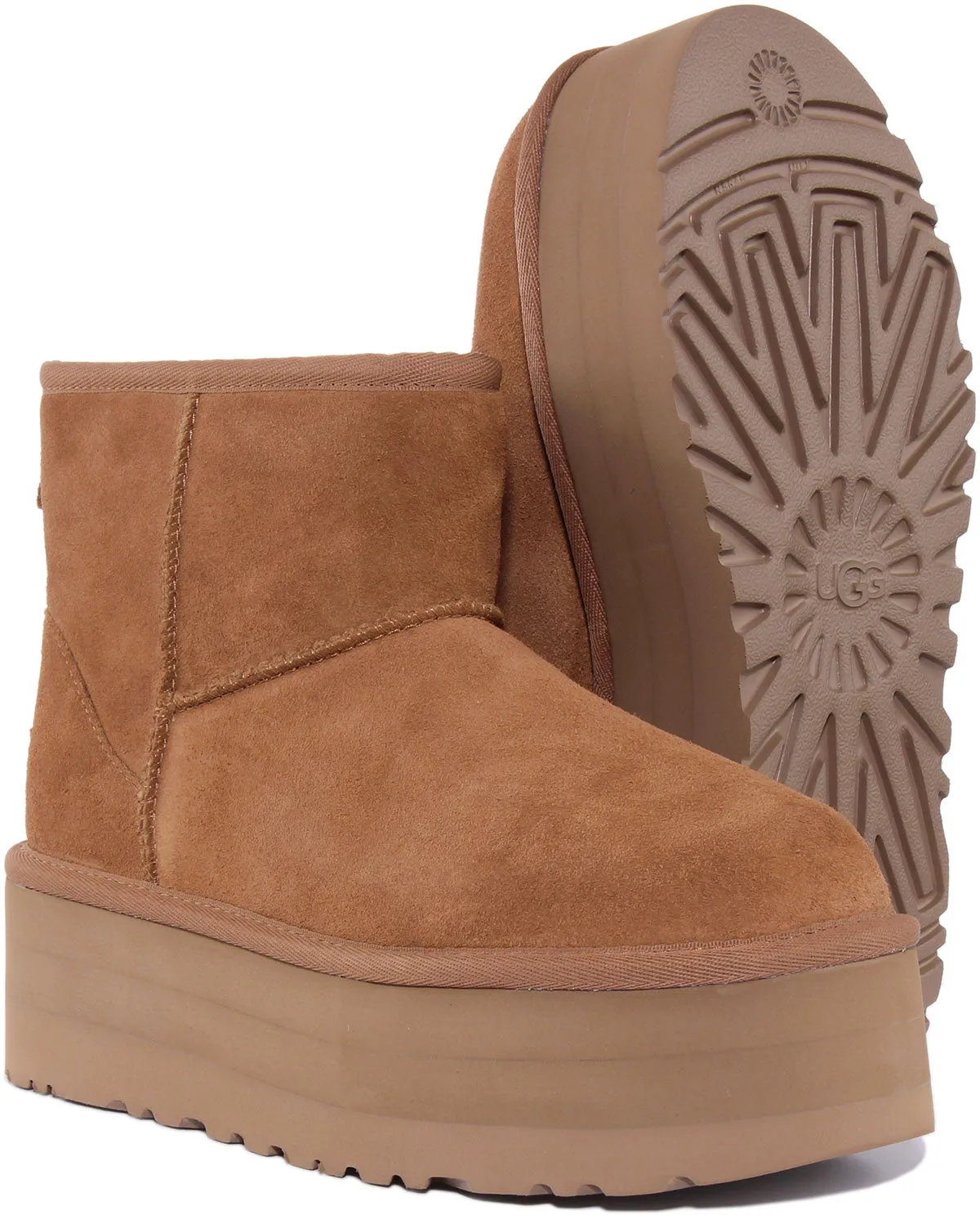 Ugg Australia Classic Mini Pl In Chestnut For Women