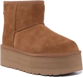 Ugg Australia Classic Mini Pl In Chestnut For Women