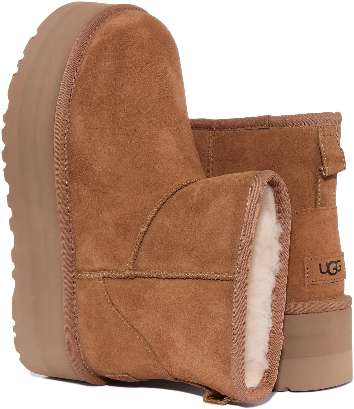 Ugg Australia Classic Mini Pl In Chestnut For Women