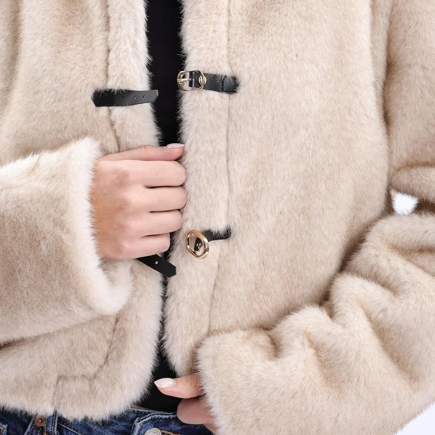 Women's Faux Fur Cropped Coat