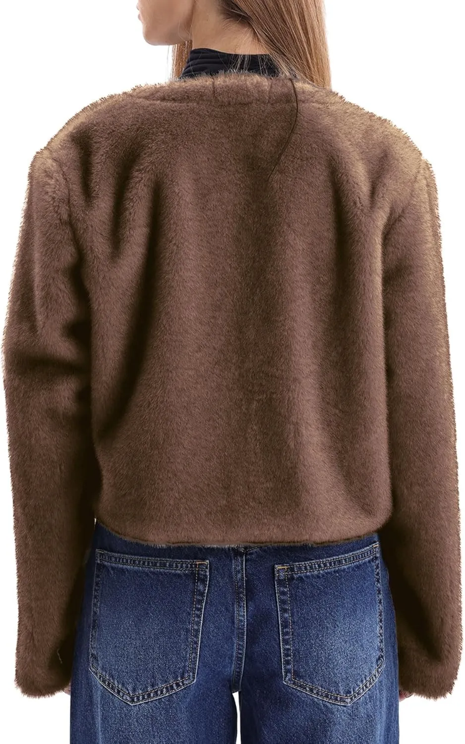 Women's Faux Fur Cropped Coat
