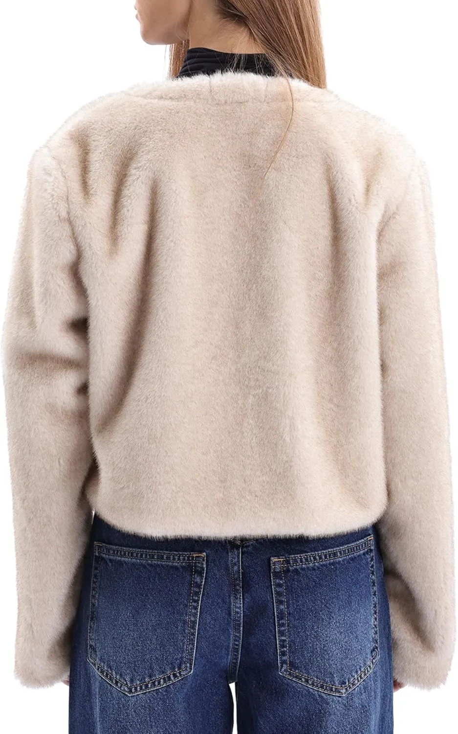 Women's Faux Fur Cropped Coat