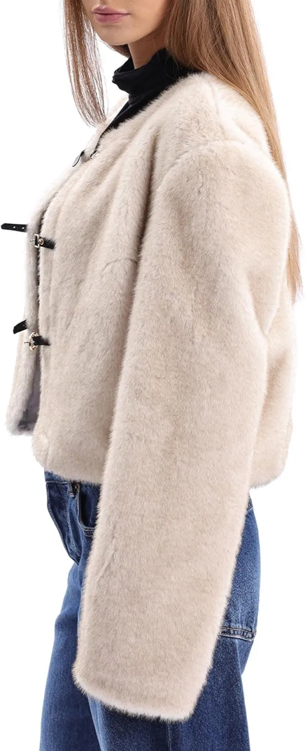 Women's Faux Fur Cropped Coat